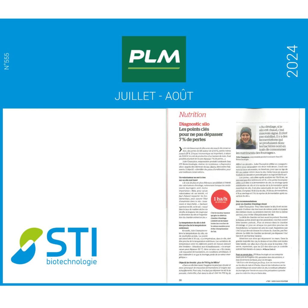 Article PLM - JUILLET AOUT 2024 - STI biotechnologie